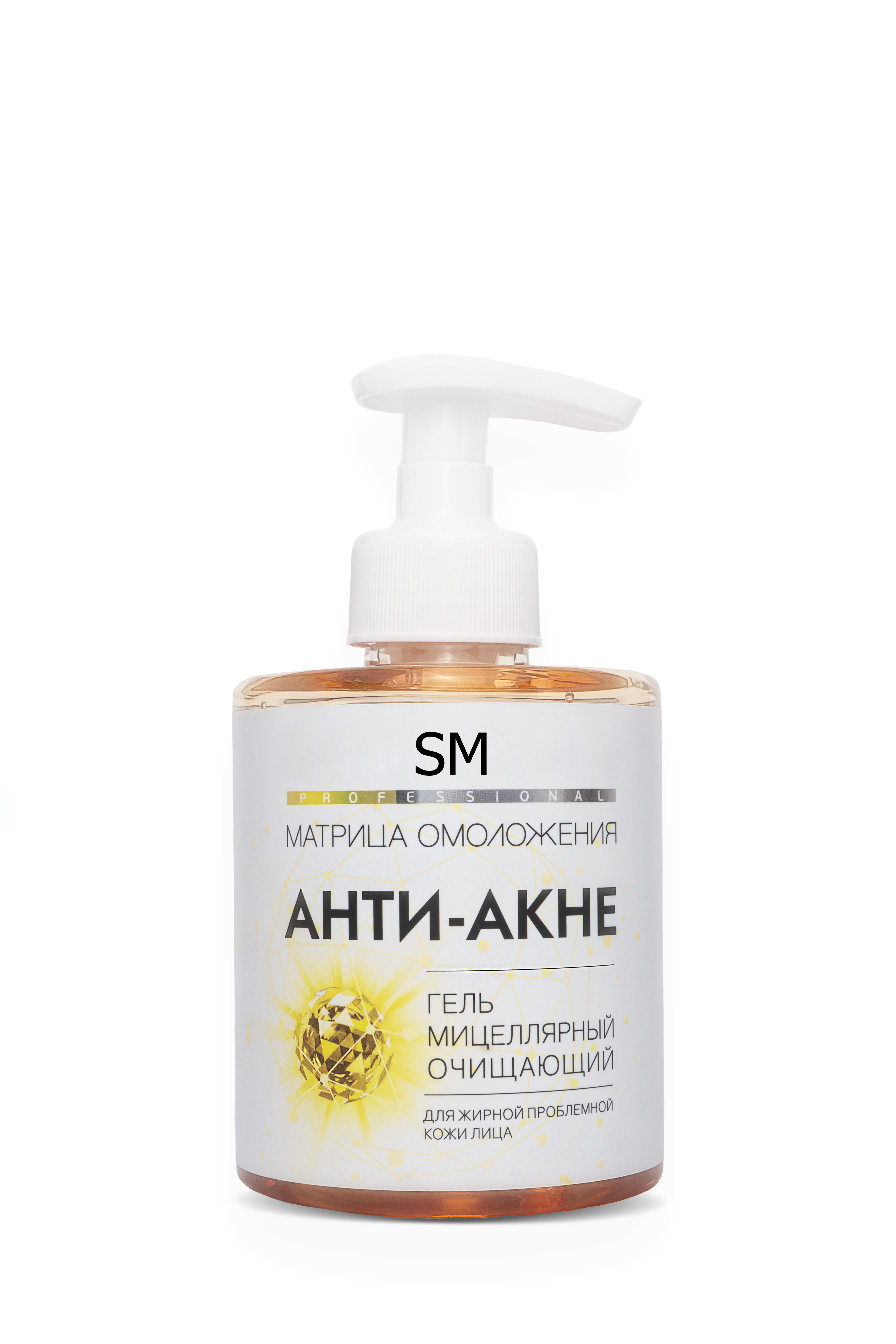 Гель мицеллярный "Анти-Акне" очищающий для жирной и проблемной кожи 300мл /Stella Marina*