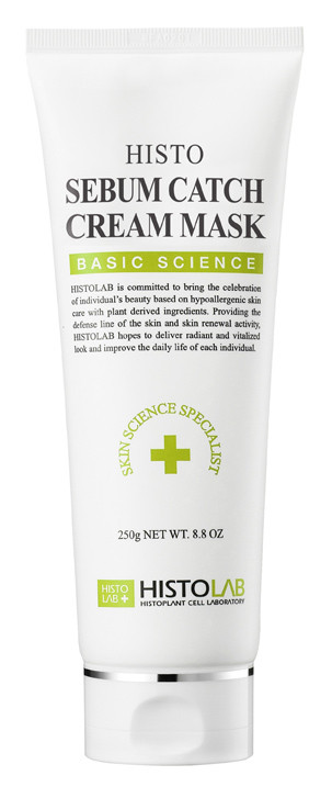 Крем-маска очищающая, отшелушивающая, успокаивающая /Histo Sebum Catch Cream Mask 250мл /HISTOLAB*
