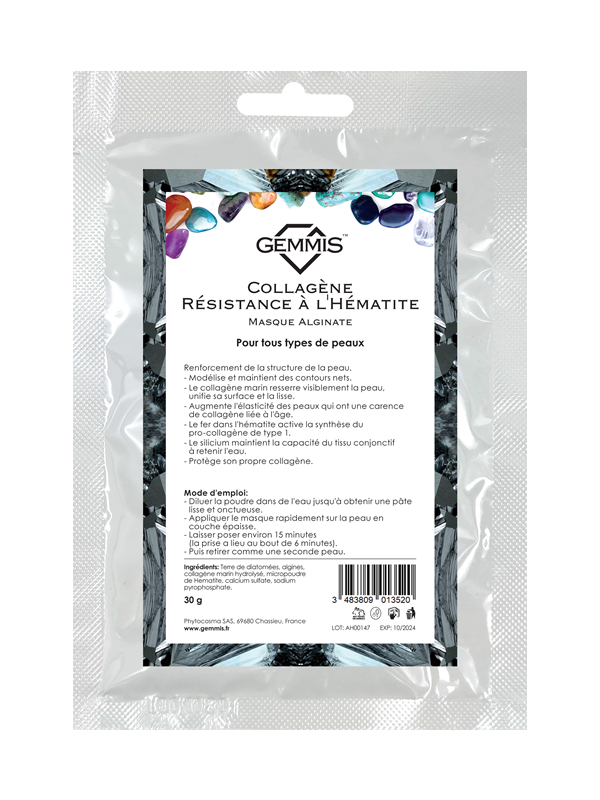 Маска Альгинатная коллагеновая "Стойкость Гематита" 30 г /GEMMIS