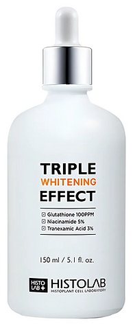 Концентрат с глутат-ом+ниацин-ом+транексам.кисл-й 150мл / Triple Whitening Effect Ampoule /HISTOLAB