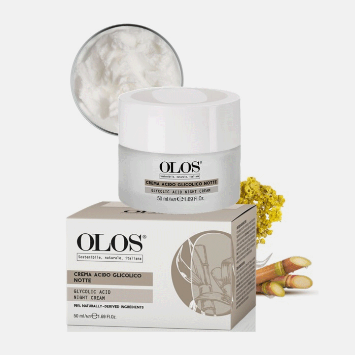Крем ночной с гликолевой кислотой 50мл /OLOS