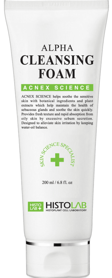 Пенка "Альфа" очищающая  кожу при угревой сыпи/ Alfa cleansing foam 200мл /HISTOLAB*