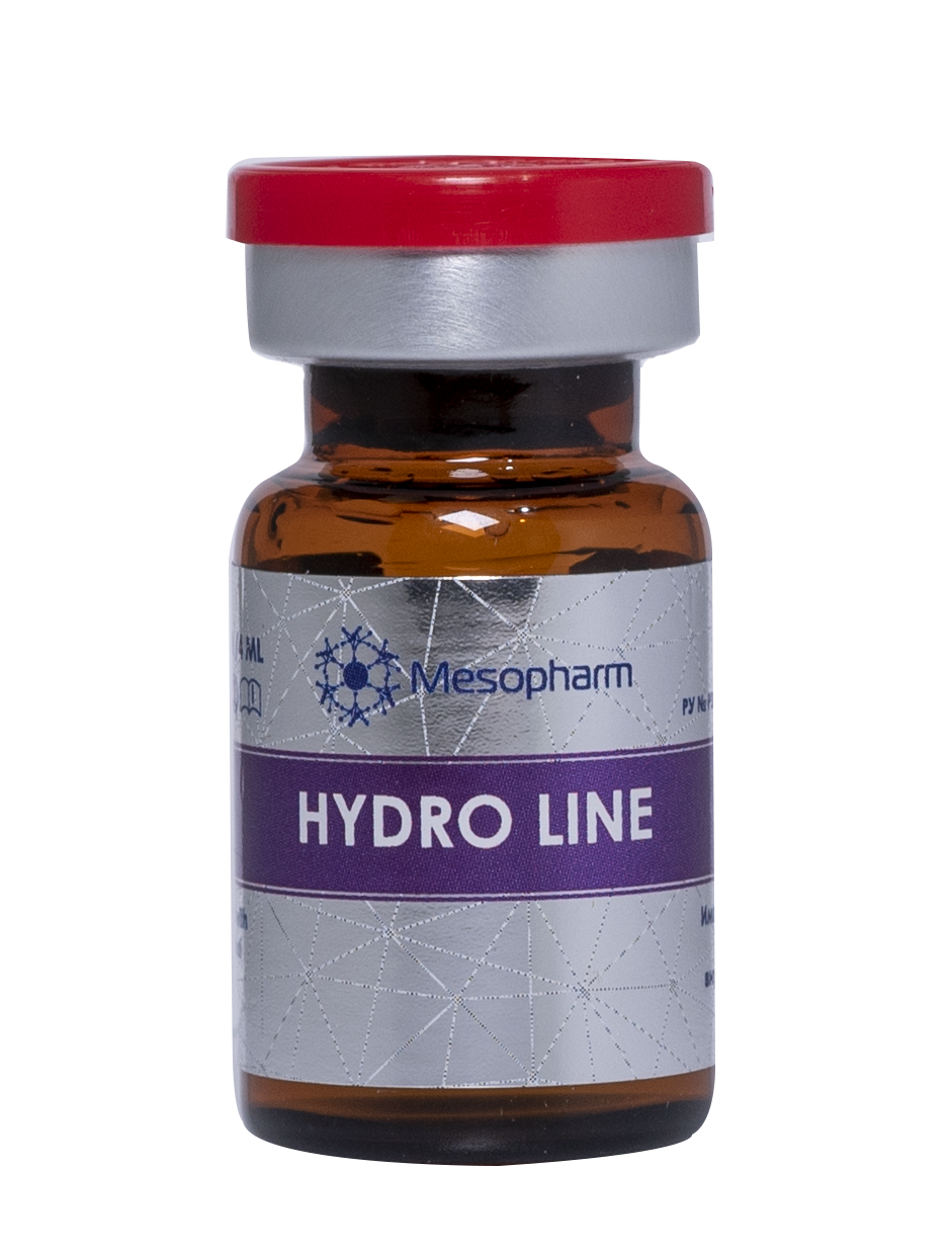 Hydro Line фл-4мл Имплантат с ГК увлажняющий омолаживающий коктейль /Mesopharm*