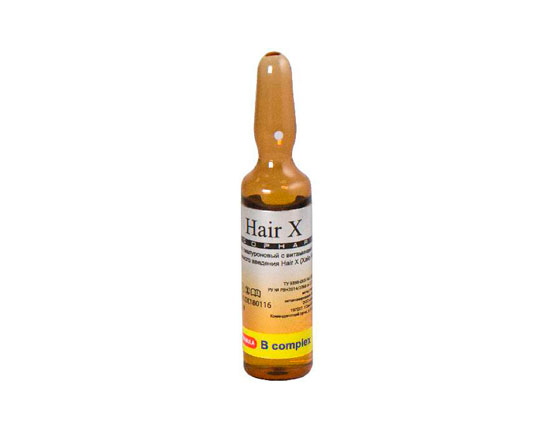 Hair X B COMPLEX амп-5мл Имплантат с ГК с комплес.витаминов В от выпадения волос /Mesopharm*