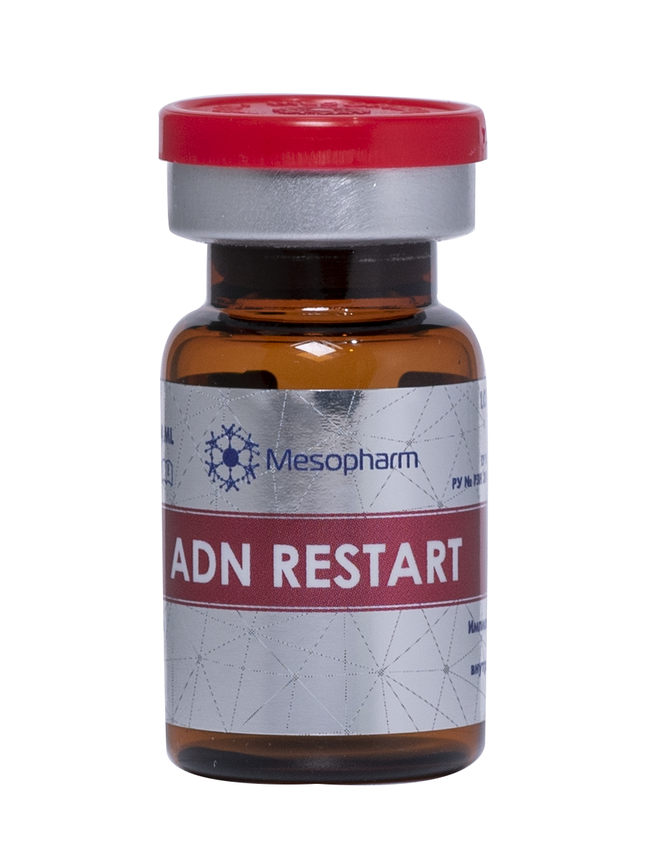 ADN RESTART фл-4мл Имплантат с ГК и витаминами для репарации и биоревитализации /Mesopharm*