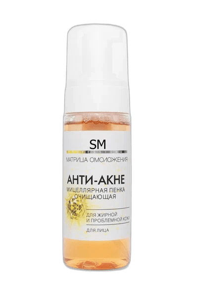 Пенка мицеллярная "Анти-Акне" для жирной и проблемной кожи 150мл /Stella Marina*