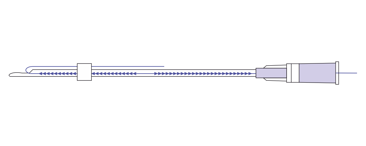 PDO COG SC-Type BLUE ROSE 18G-60мм, (L- канюля) 4шт/уп нить коги из полидиоксанона /DG-lift
