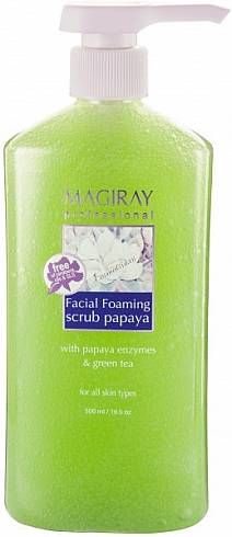 Скраб с папаином очищающий механический и ферментативный пилинг 500 мл /Magiray*