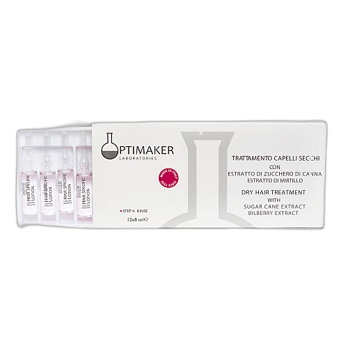 Тоник активный для сухих волос 12*8мл /Trattamento Capelli Secchi /Optima*