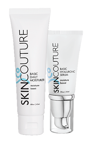 НАБОР №1 «ГЛУБОКОЕ УВЛАЖНЕНИЕ» (BASIC HYALURONIC SERUM+BASIC DAILY MOISTURIZER) /SKINCOUTURE