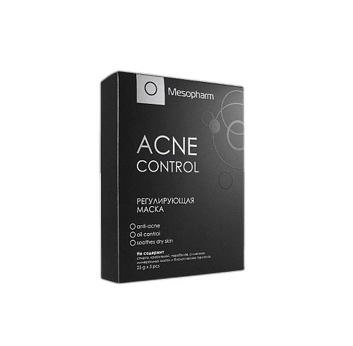 Маска регулирующая от акне и высыпаний уп-5шт /ACNE CONTROL /MESOPHARM*