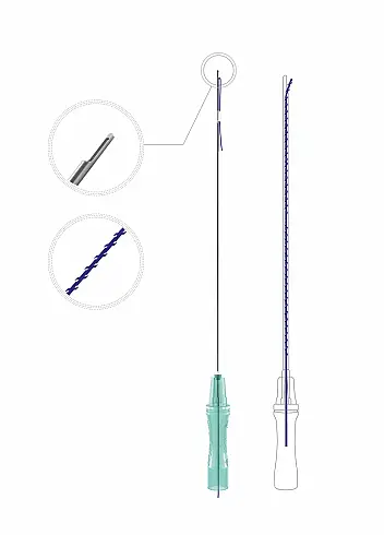 360C 19-100-150 Мезонить Коги (Cobra) полидиоксаноновая The Up в канюле с иглой /4D Thread IROXIN