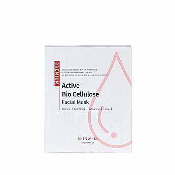 Маска премиальная биоцеллюлозн.восстанавлив/ Active Bio CelluloseFacialMask SKINWELL 30гр /HISTOLAB*