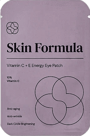 Патчи против темных кругов, морщин дряблости кожи 2 шт VITAMIN C+E Energy EYE PATCH /SF