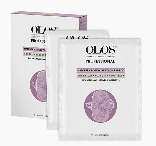 Маска омолаживающая из бамбукового волокна 6 шт. /OLOS