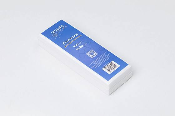 Полоска для депиляции ITALWAX Белая 7х20 (100шт) /WhiteLine