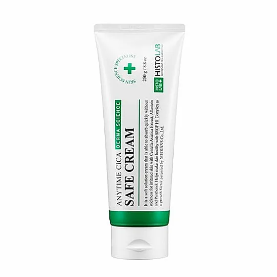 СНЯТО Крем успокаивающий, профилактика образования рубцов/ ANYTIME CICA SAFE CREAM 250гр /HISTOLAB*
