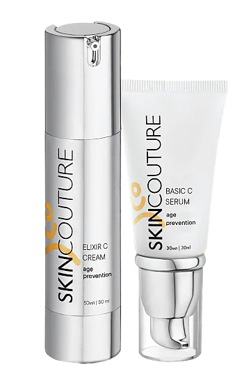 НАБОР №2 «УХОД С ВИТАМИНОМ С» (ELIXIR C CREAM+BASIC C SERUM) /SKINCOUTURE