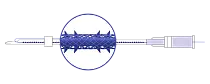 PDO COG  SC type MESH LIFTING 18G-100мм 4шт/уп каркасная цельнолит.с оформов.зубц+ 3D-сеть /DG-lift